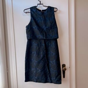 Felicity & Coxo black and navy cocktail dress